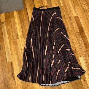 Paper parachute pleated long skirt M/L